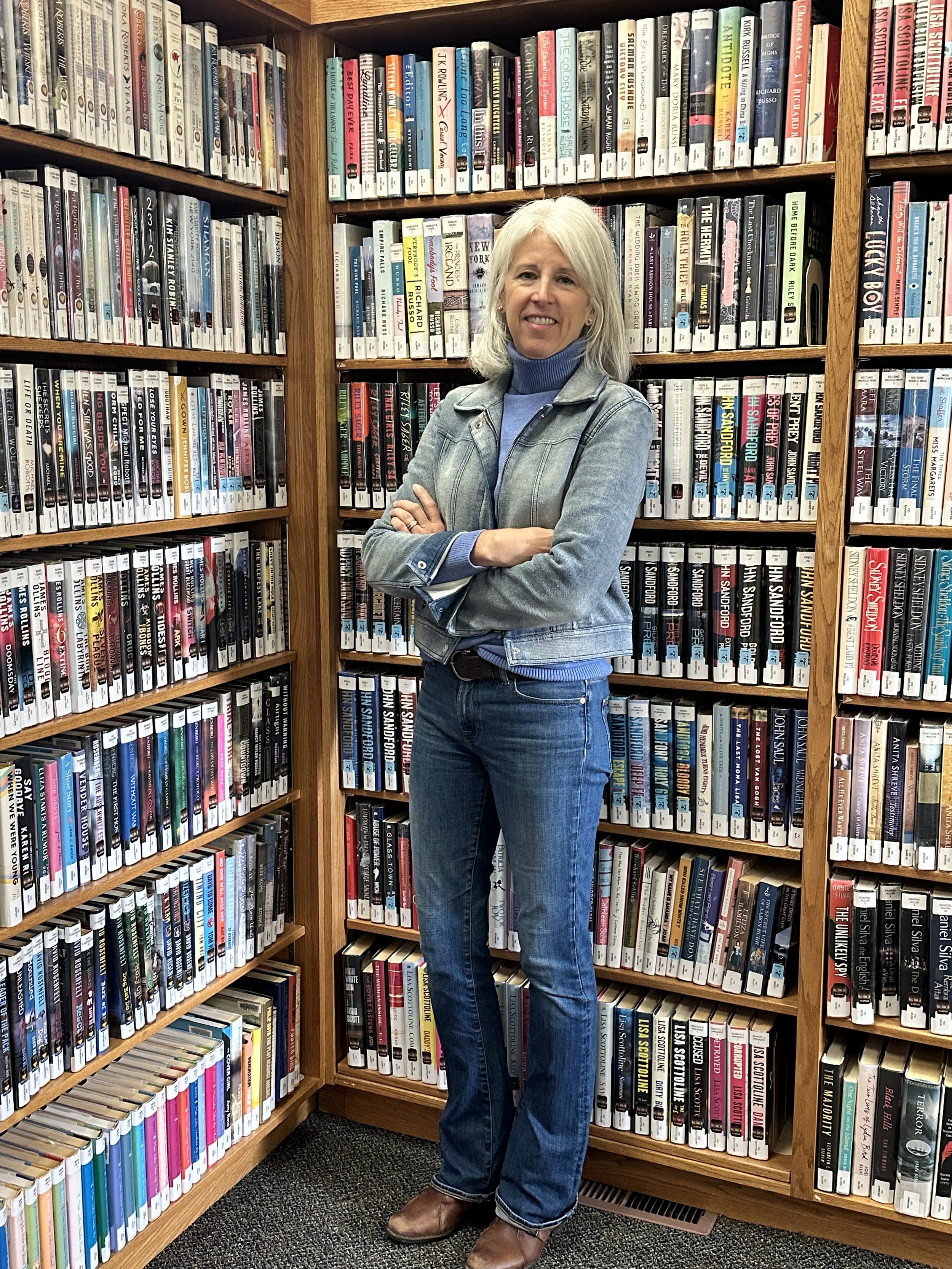 Silhouette of a tree and open book on green circle background