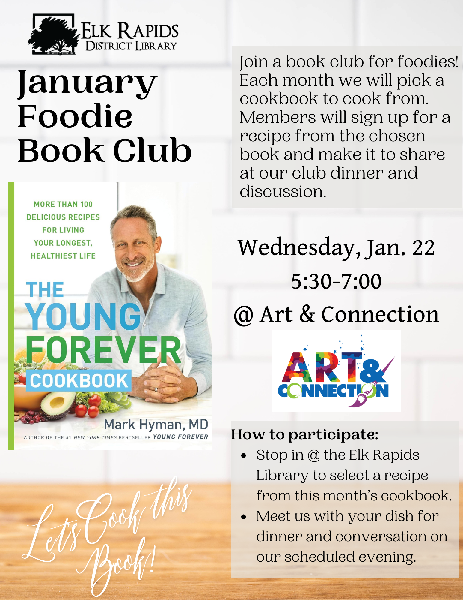 Library Cooking Club Foodie Book Club — Elk Rapids District Library