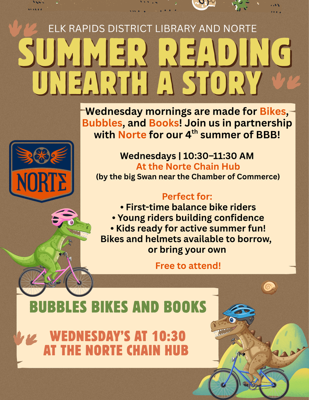 Summer Reading - Bubbles, Bikes & Books