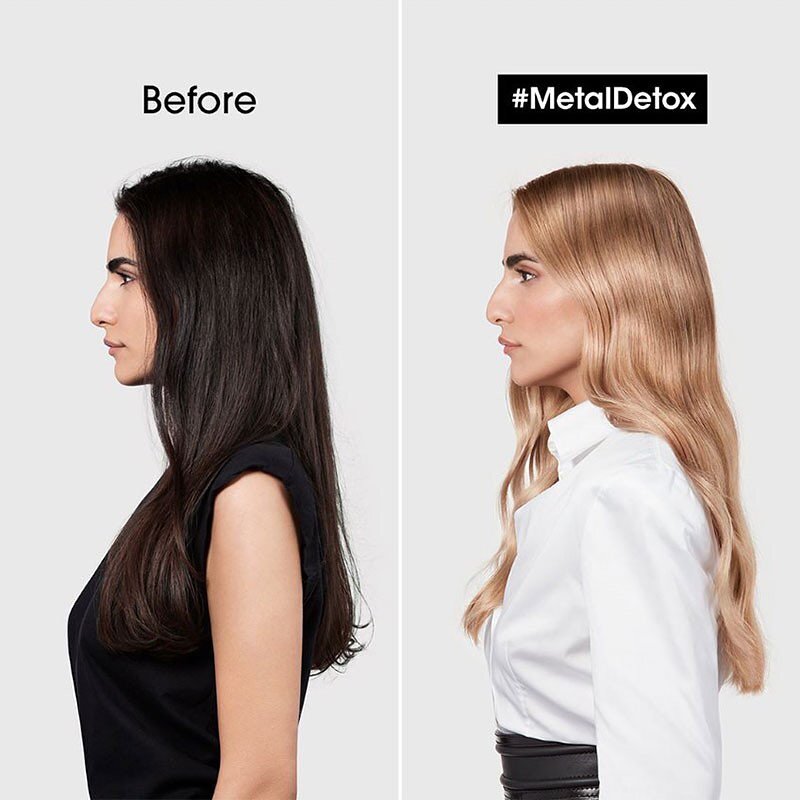 Ask your stylist for a service upgrade to METAL DETOX. The is a pre-colouring treatment which traps and neutralises harsh metals built up in the hair, all whilst giving you reliable,healthy colour options and results. 

It&rsquo;s another form of ins