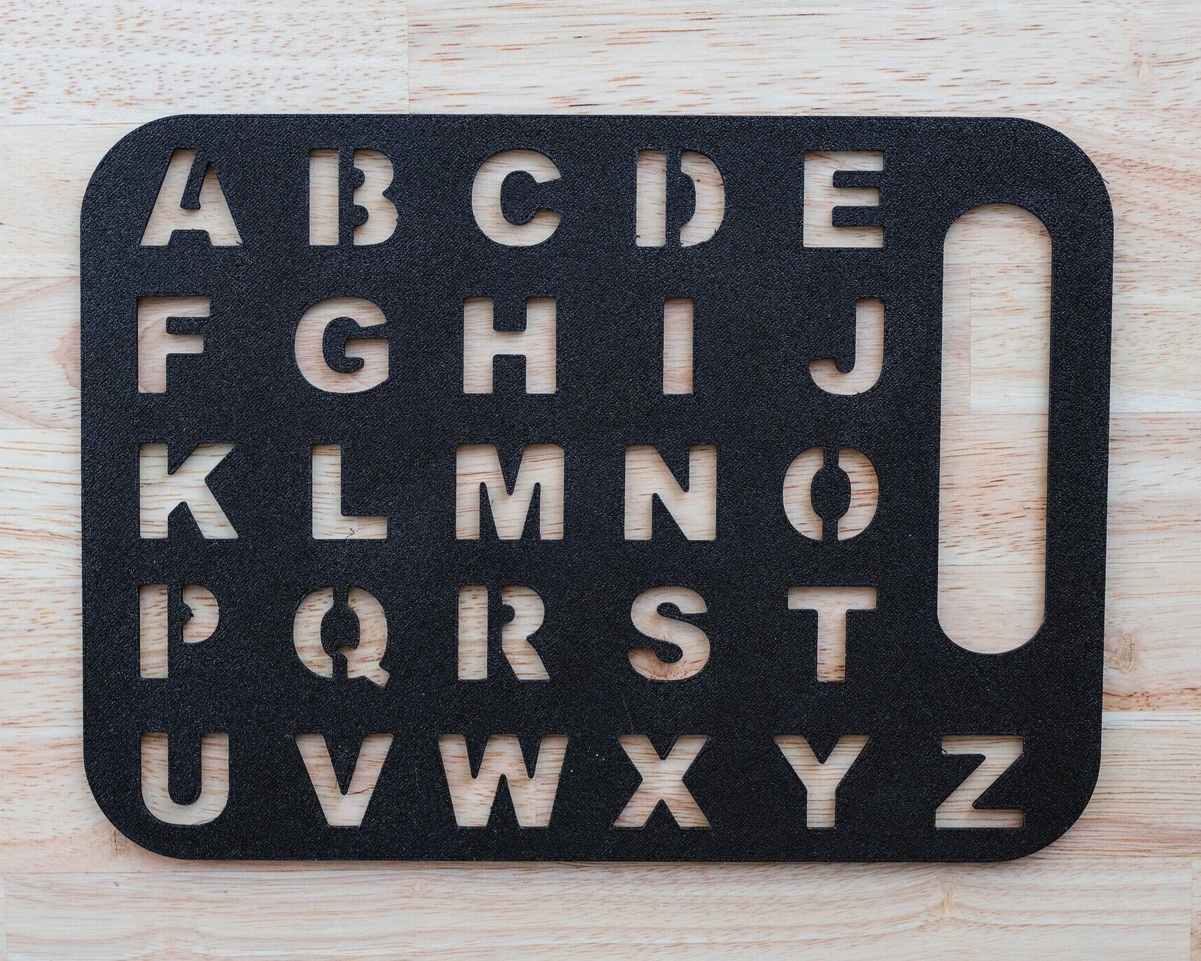 Large A-Z Stencil