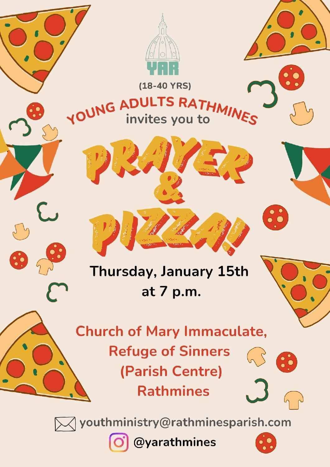 YOUNG ADULTS RATHMINES invites you to Prayer & Pizza