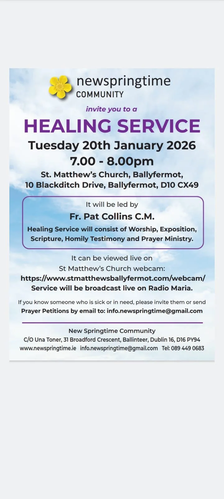 HEALING SERVICE - BALLYFERMOT