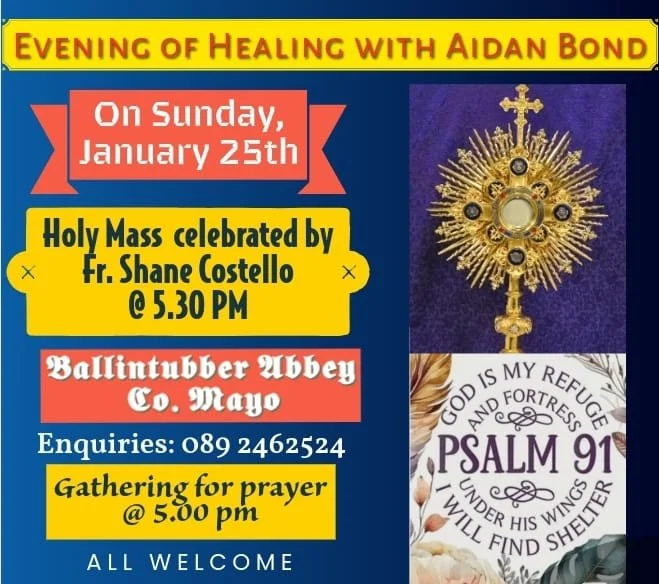 EVENING OF HEALING WITH AIDAN BOND - MAYO
