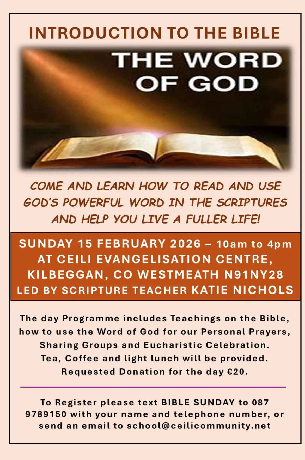 THE WORD OF GOD - KILBEGGAN, CO WESTMEATH