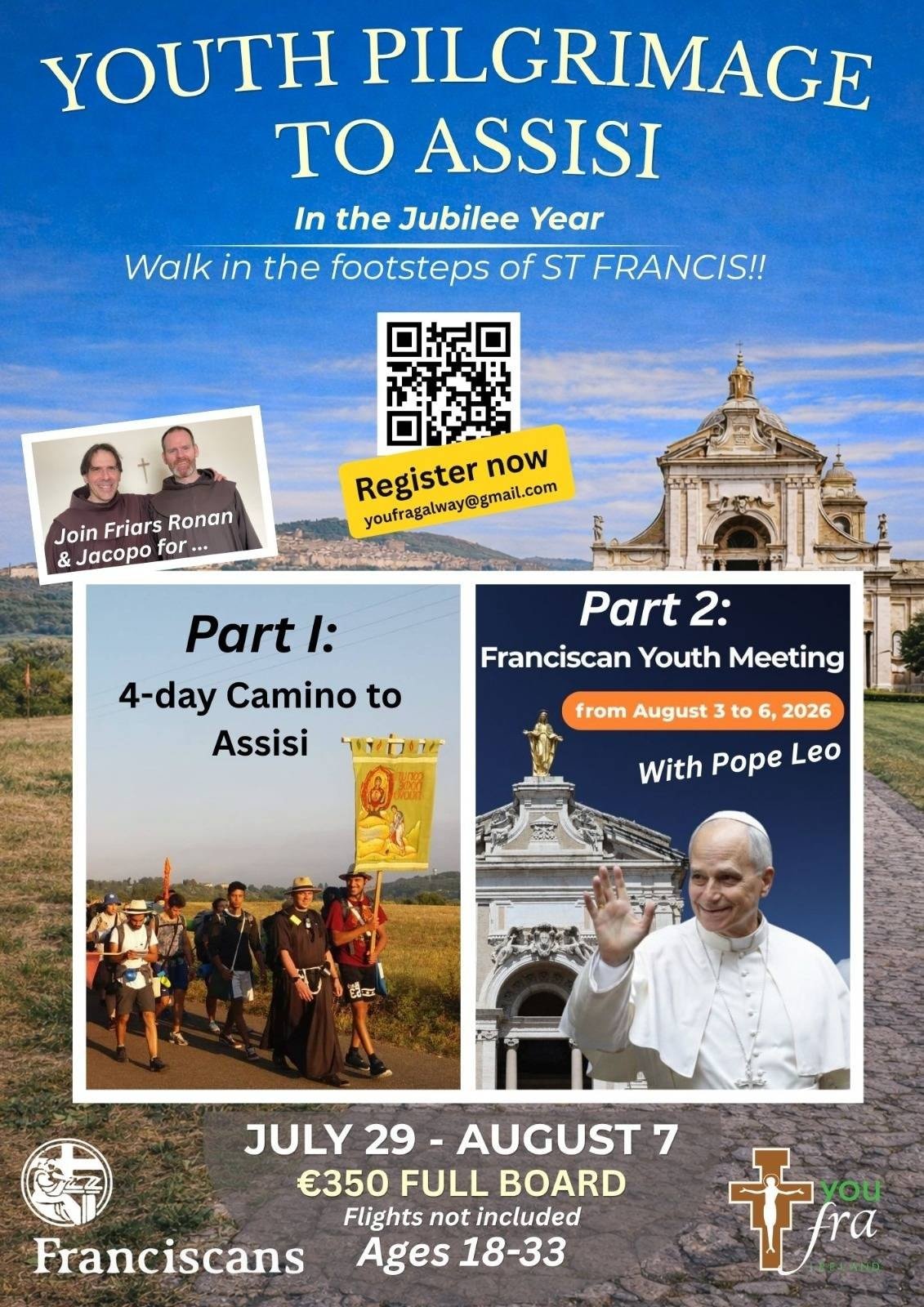 YOUTH PILGRIMAGE TO ASSISI - ITALY
