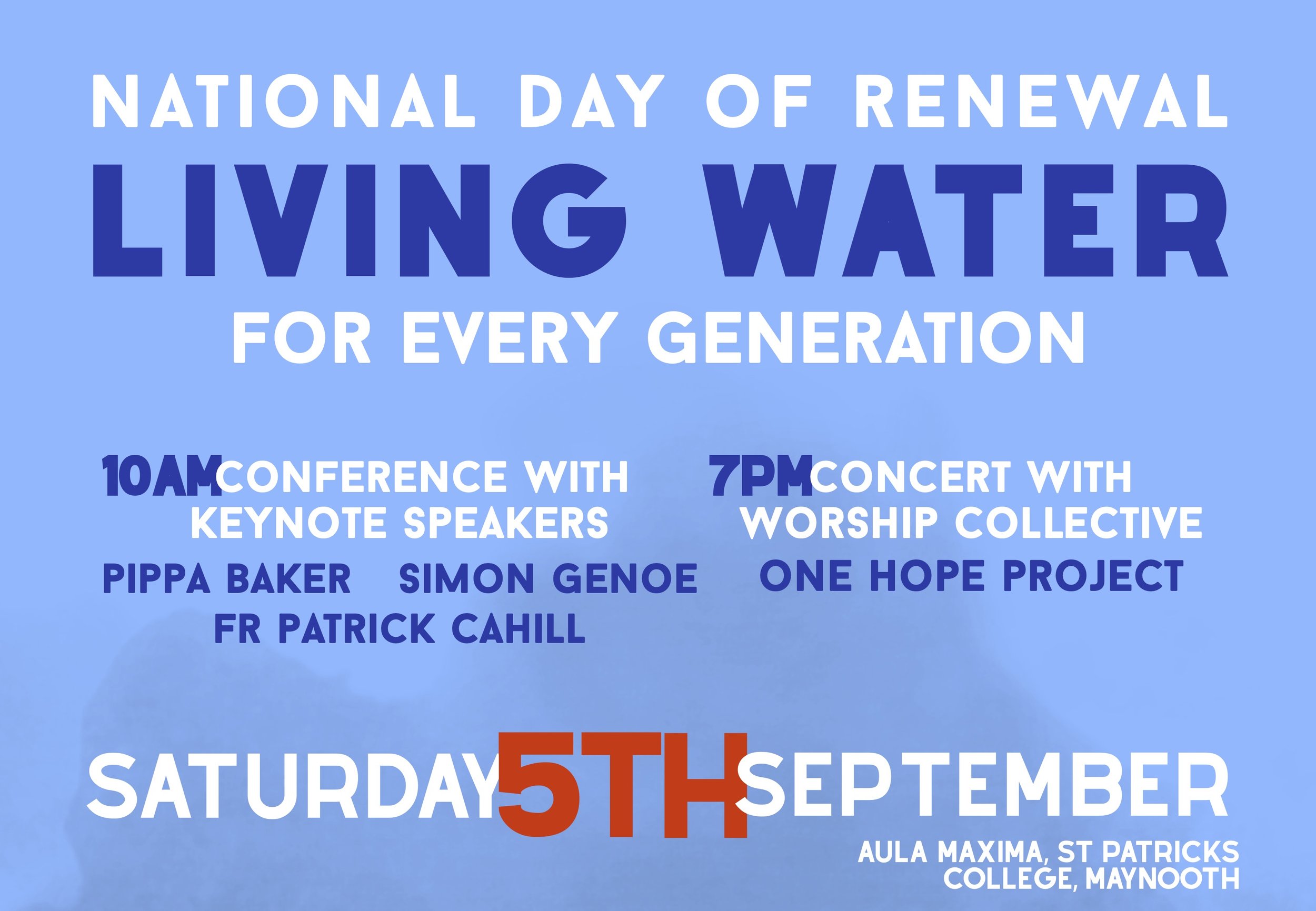 CHARIS NATIONAL DAY OF RENEWAL — ‘LIVING WATER for EVERY GENERATION’