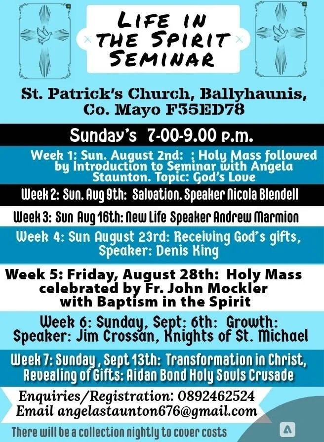 LIFE in the SPIRIT Seminar - Ballyhaunis, Co Mayo