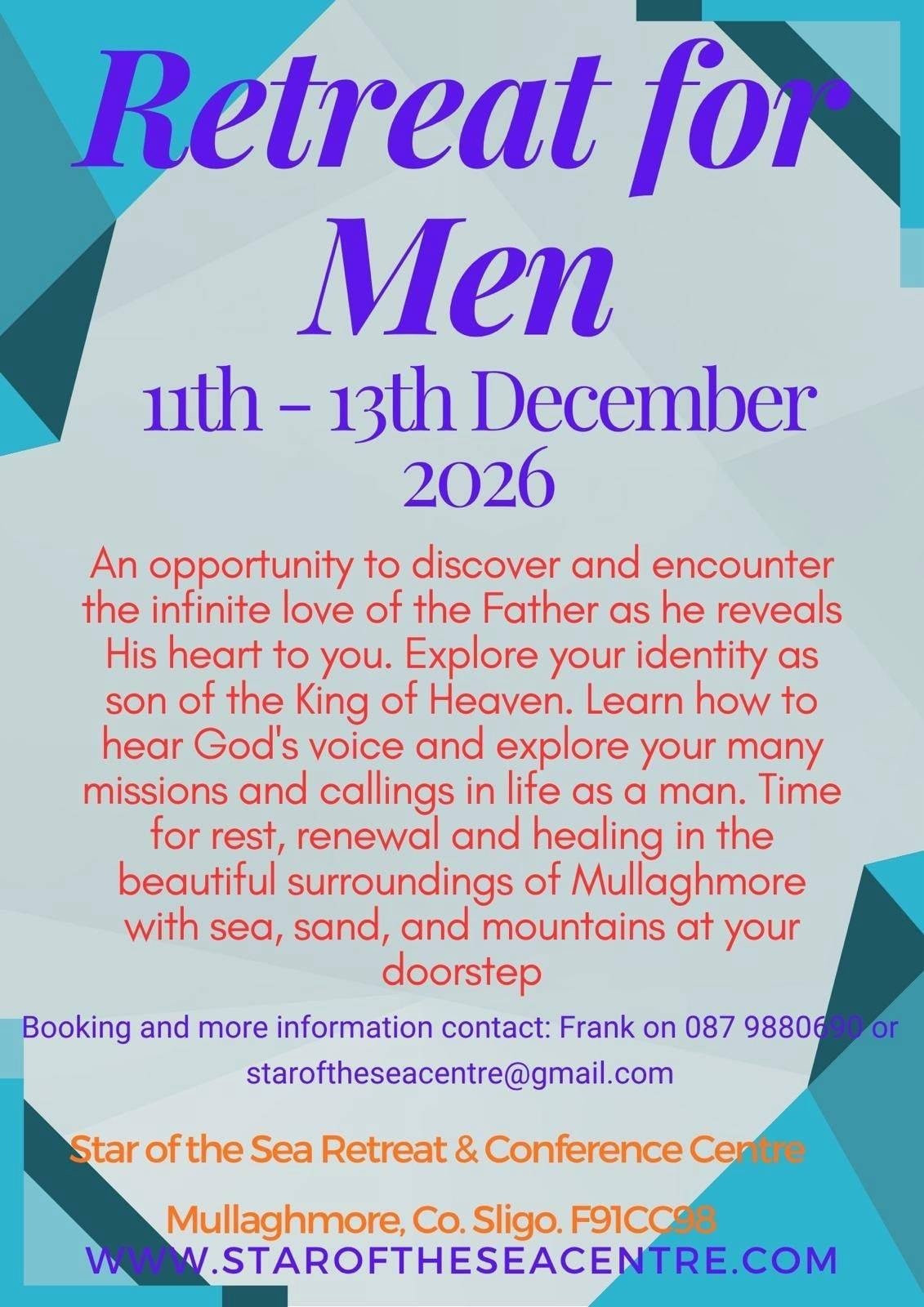 RETREAT FOR MEN - SLIGO