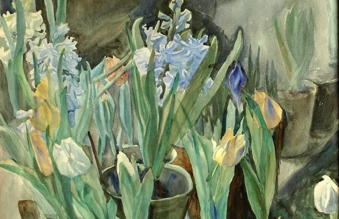 Anna Louise Birgitte Syberg (1870 &ndash; 1914) was a Danish painter remembered for her lively watercolours of flower arrangements 💚