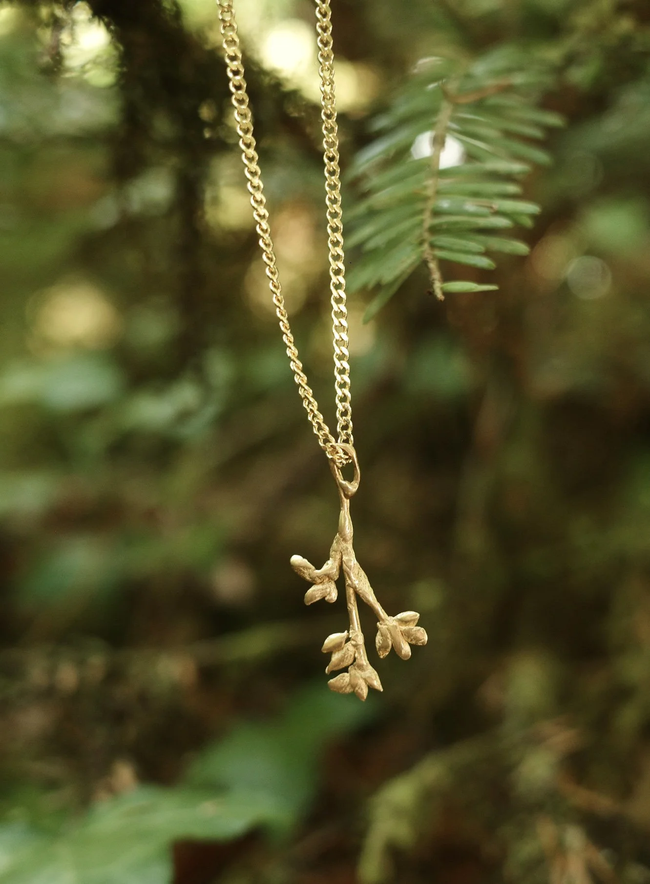 Blooming Branch - Bronze Necklace