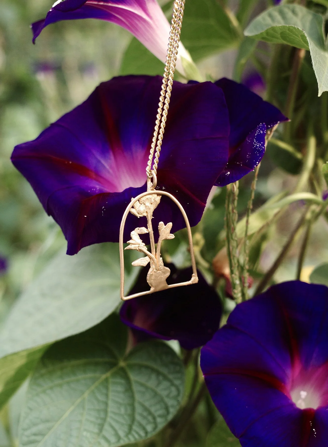 Garden Views - Bronze Necklace