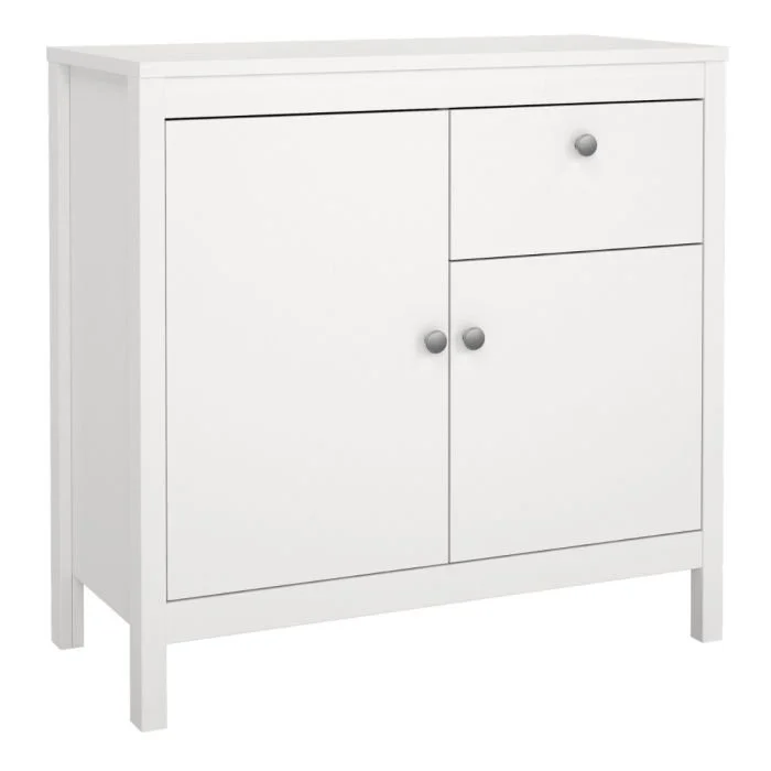 Madrid Sideboard 2 Doors 1 Drawer in White