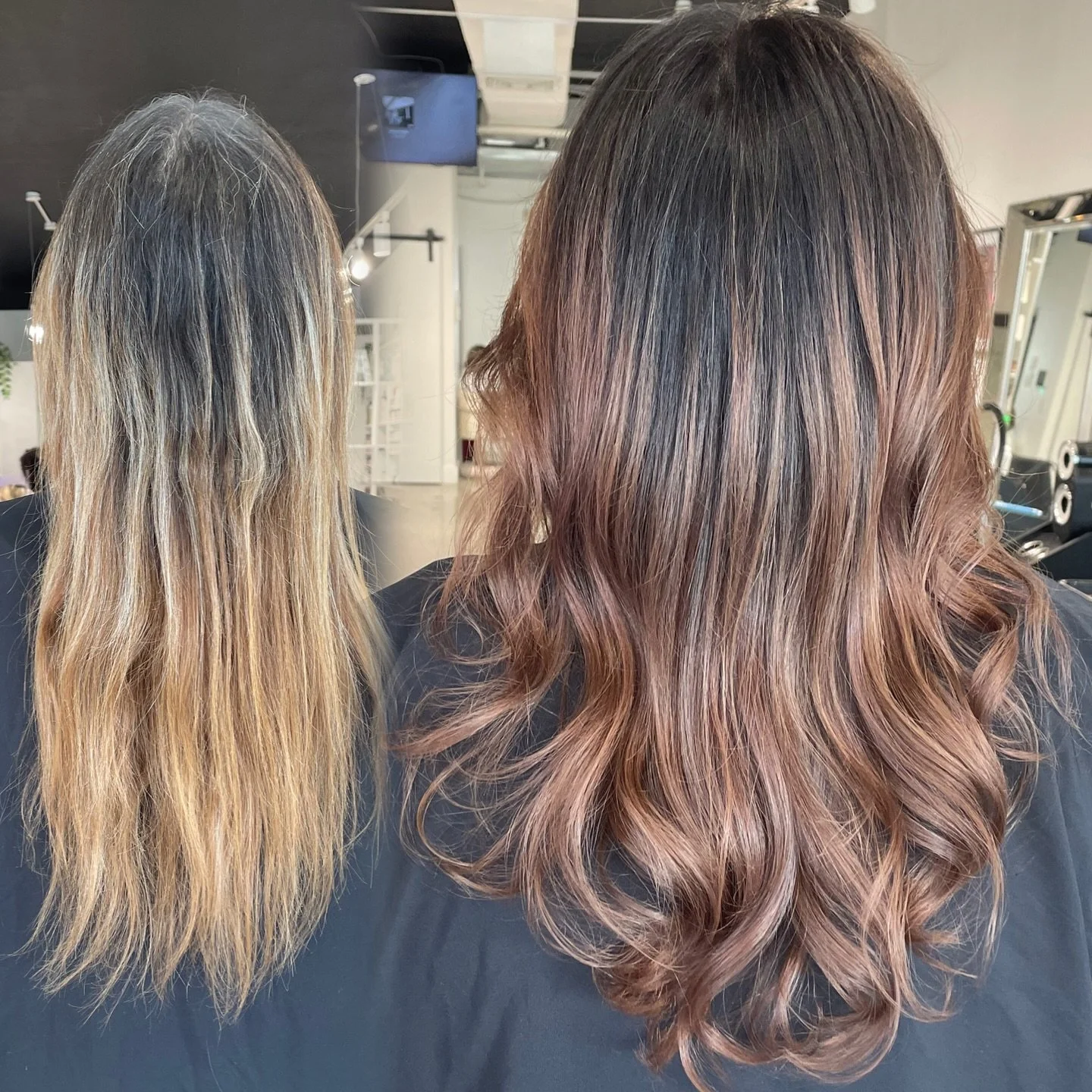 Sometimes the best transformation is giving that bleach a break!✨ Added base, lows and a gloss for a fresh, look while keeping the hair healthy and strong. Who&rsquo;s ready for their own hair glow up? 💫 

#hairtransformation #healthyhair #keunecolo