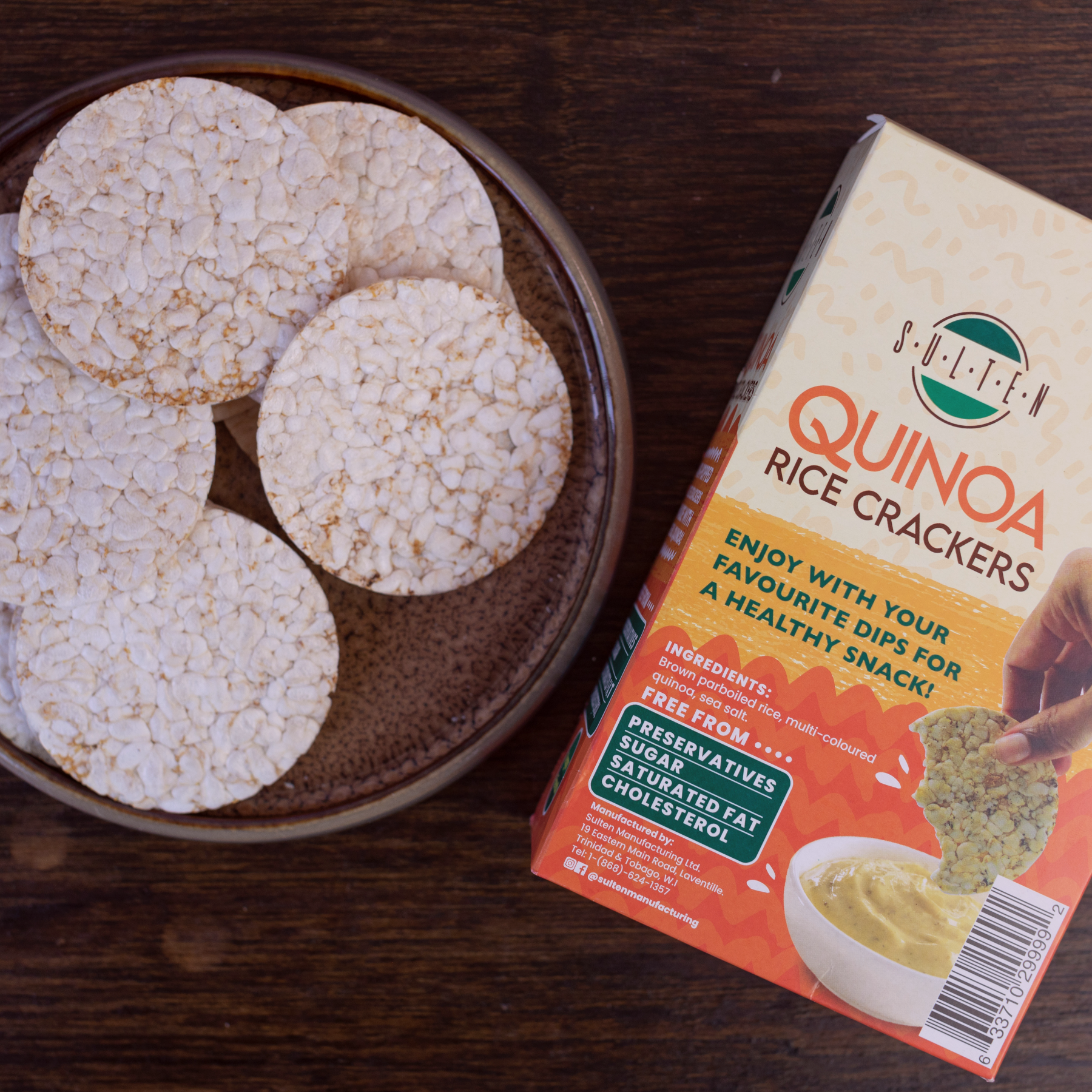Quinoa Rice Crackers