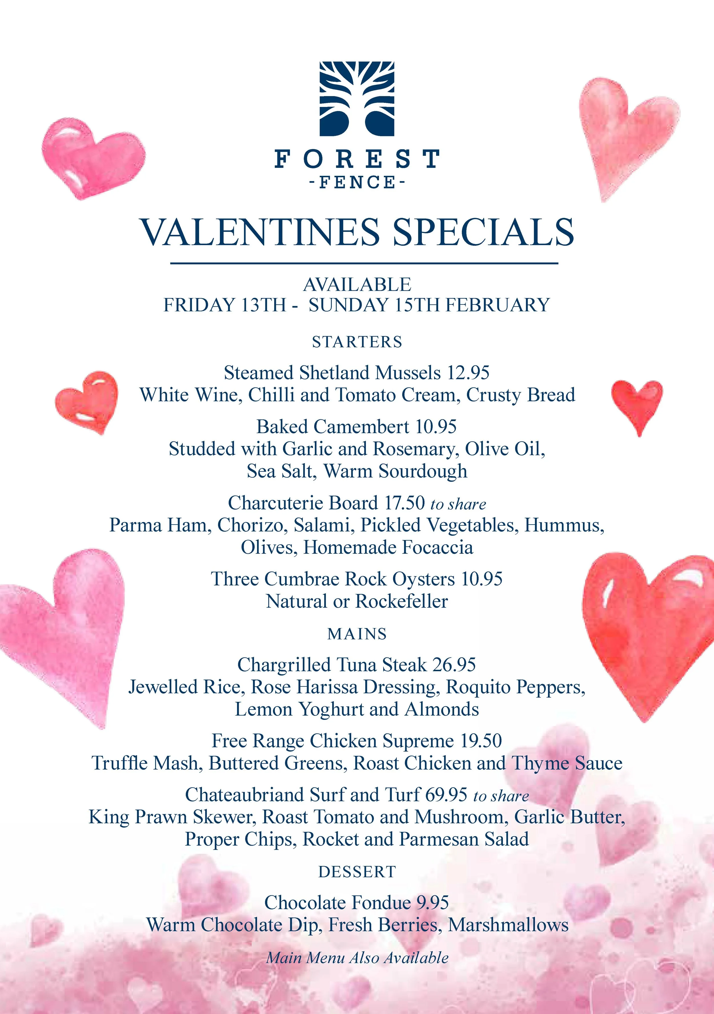 Valentine's Specials