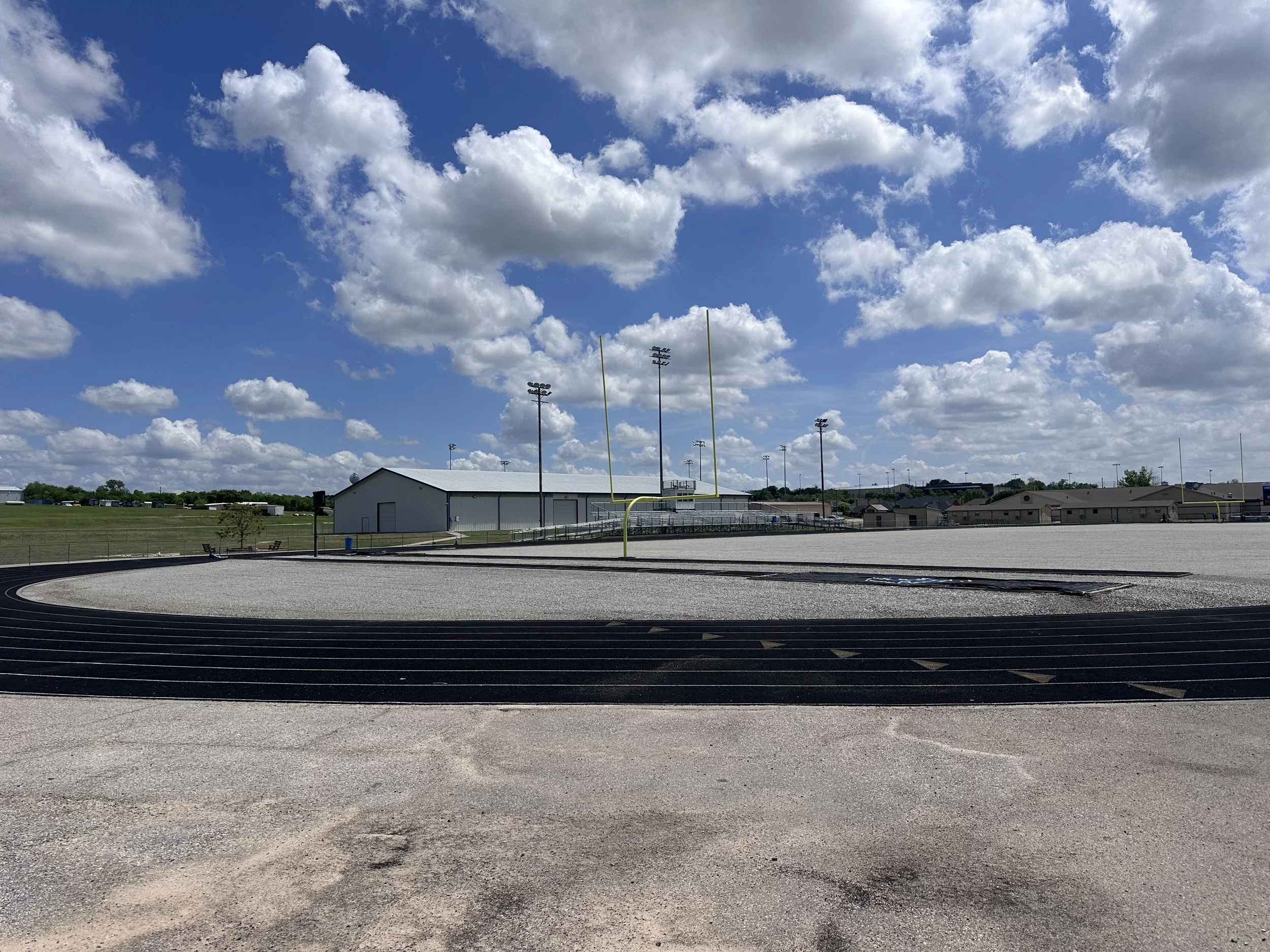Football Field Turf Installation
