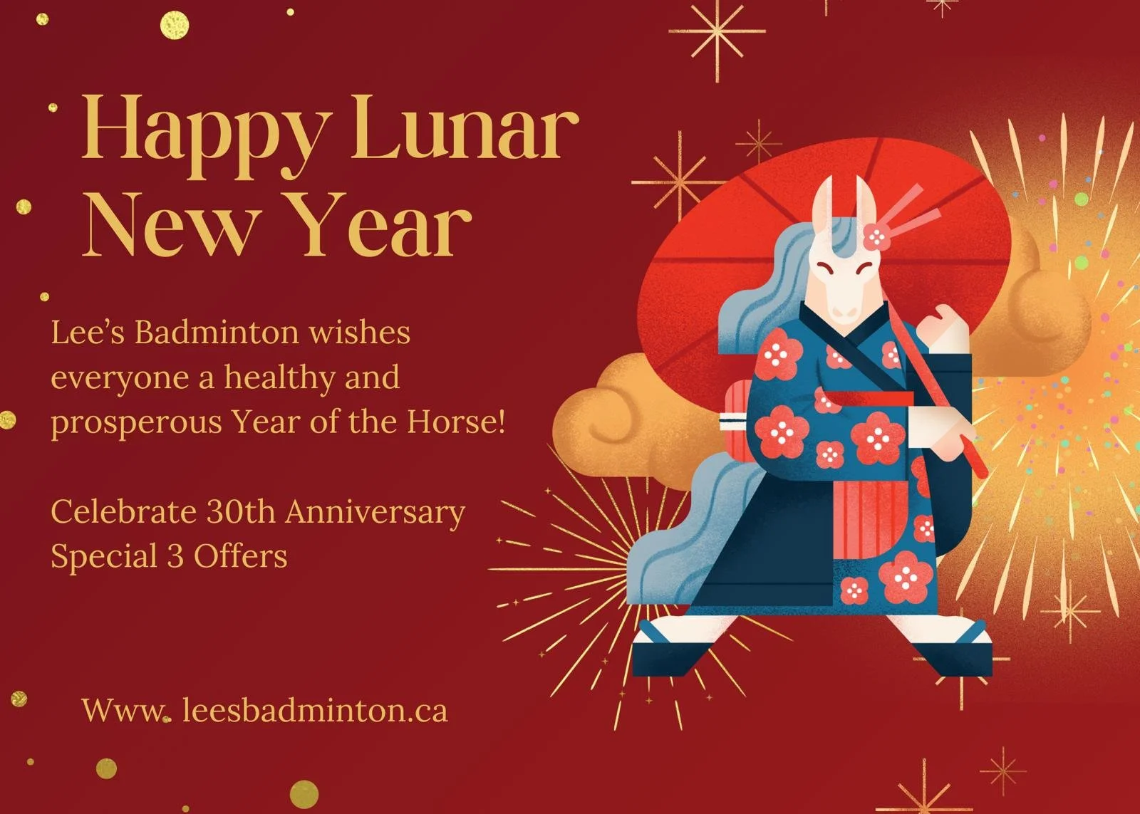 Special Offer: Celebrate Lee's 30th Anniversary