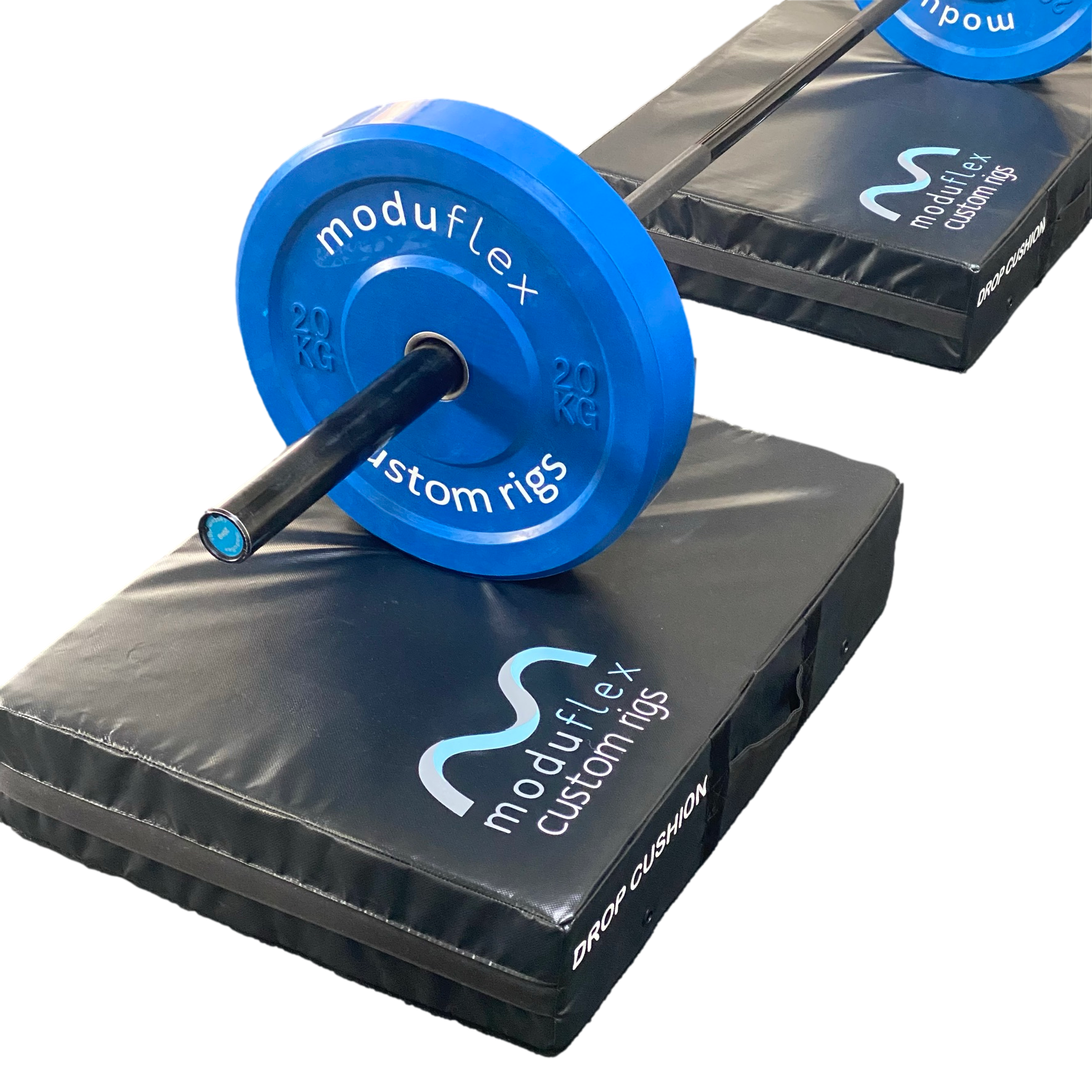 Olympic-weightlifting-barbell-bumper-plate-drop-pads