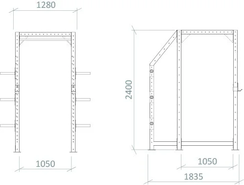 Custom Power Rack Header POWER RACKS — Store — Moduflex Custom Rigs
