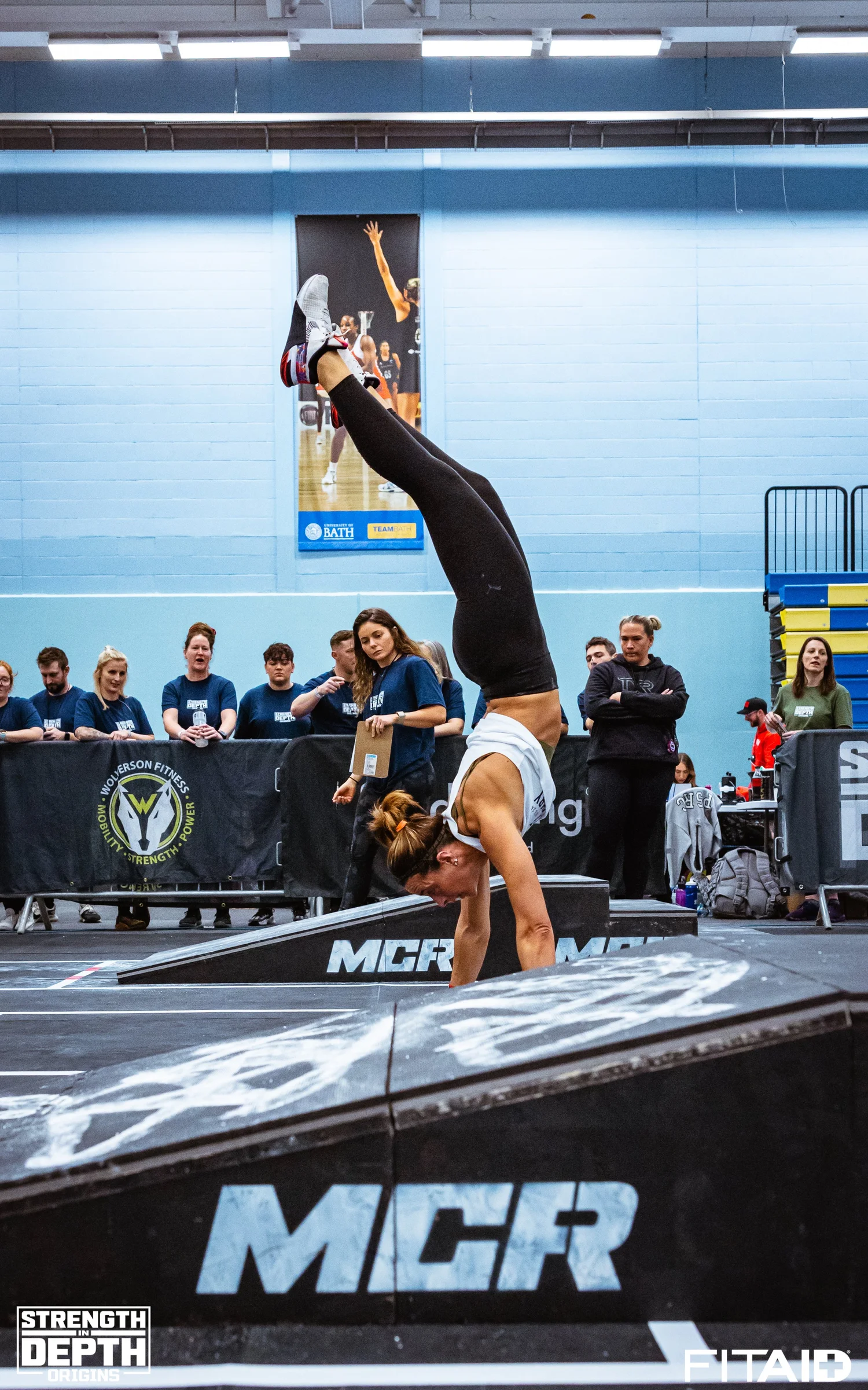 Handstand Ramp with Parallettes — Moduflex Custom Rigs