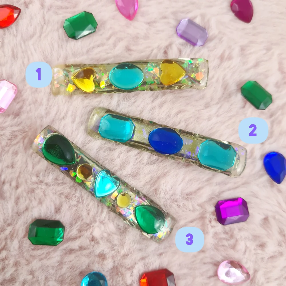Bejeweled Hair Barrette – Handmade with Sparkle — SWEET  display picture 3