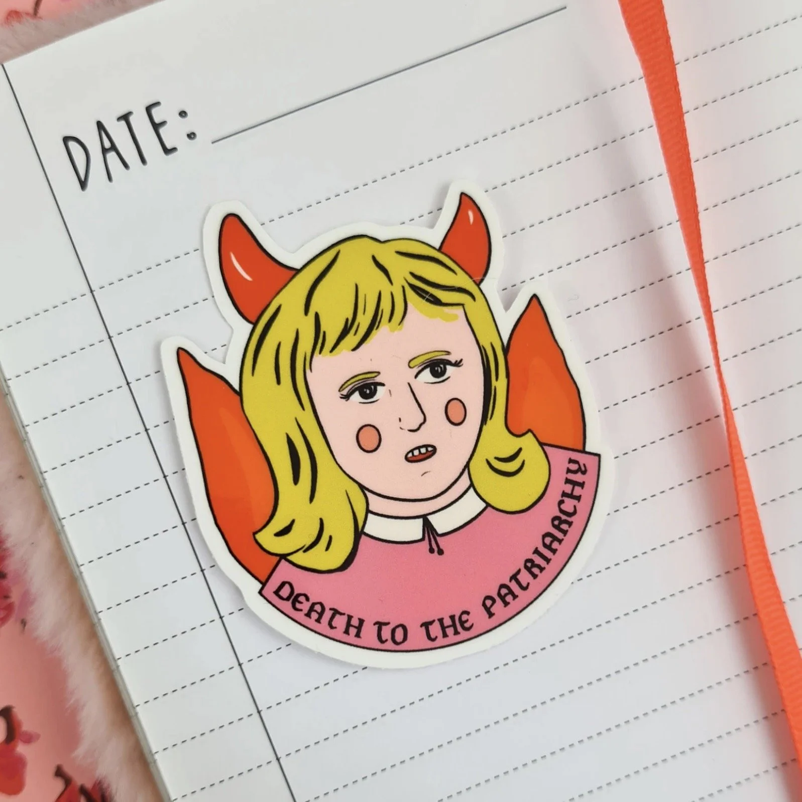 STICKER DEATH TO THE PATRIARCHY