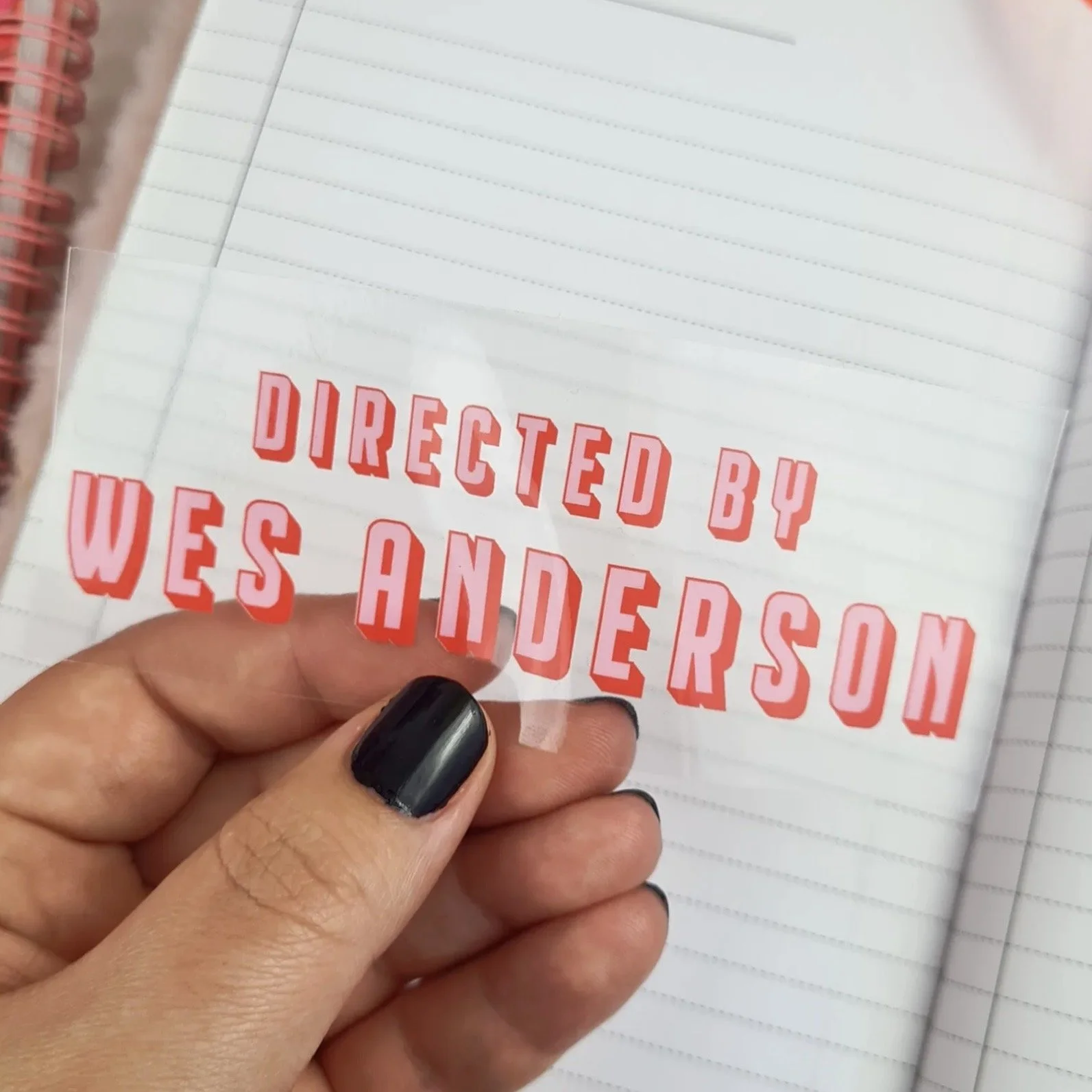 STICKER DIRECTED BY WES ANDERSON