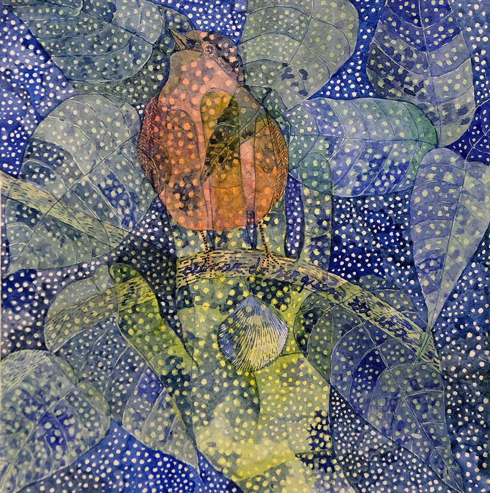 Renata Cruz
Night blossom, 2025
Watercolor on  paper 
24 x 24 cm