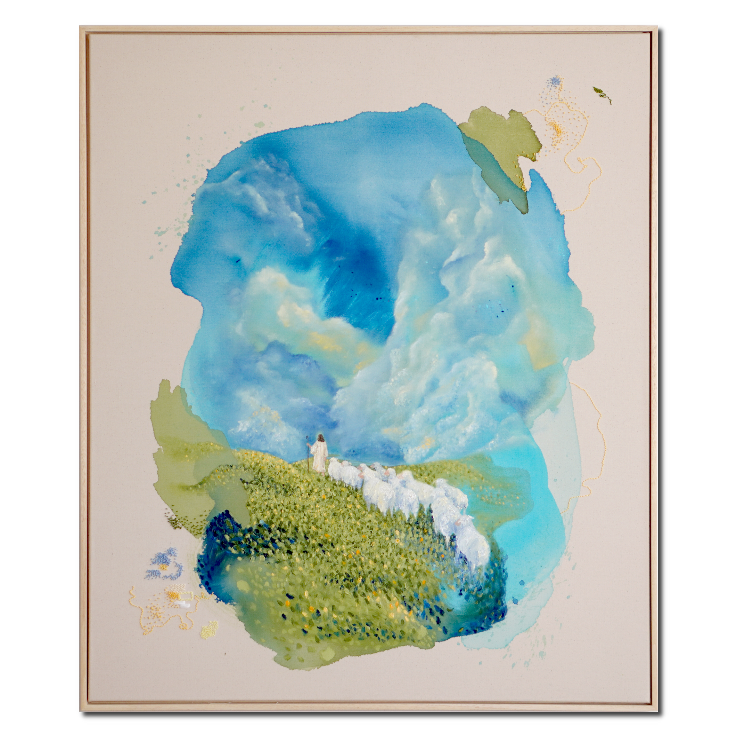 Der Herr ist mein Hirte, christliches Kunstwerk von Natalie Ingerle
