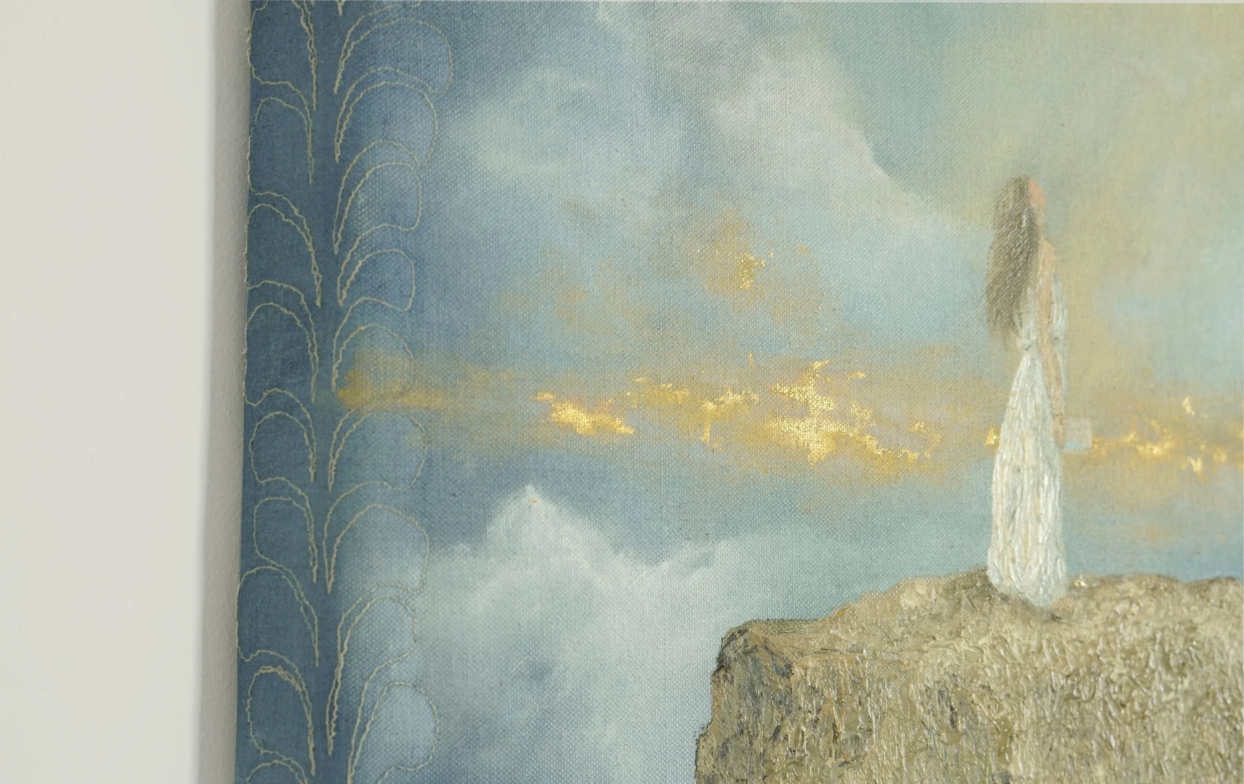 Vom Himmel berührt, christliches Gemälde von Natalie Ingerle