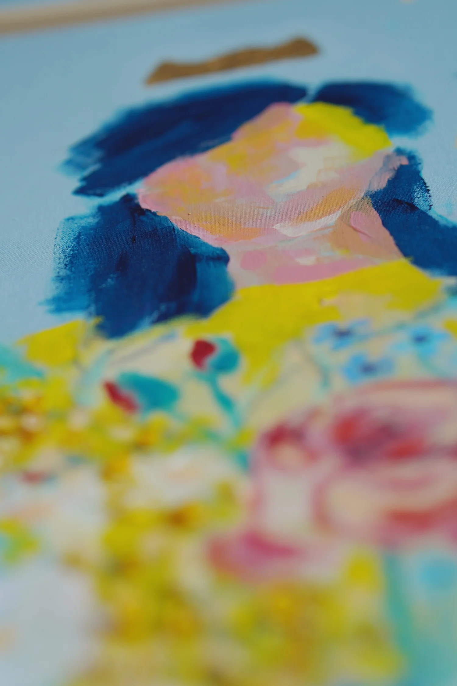 Königstochter, das Gesicht mit Blumen, Detailaufnahme