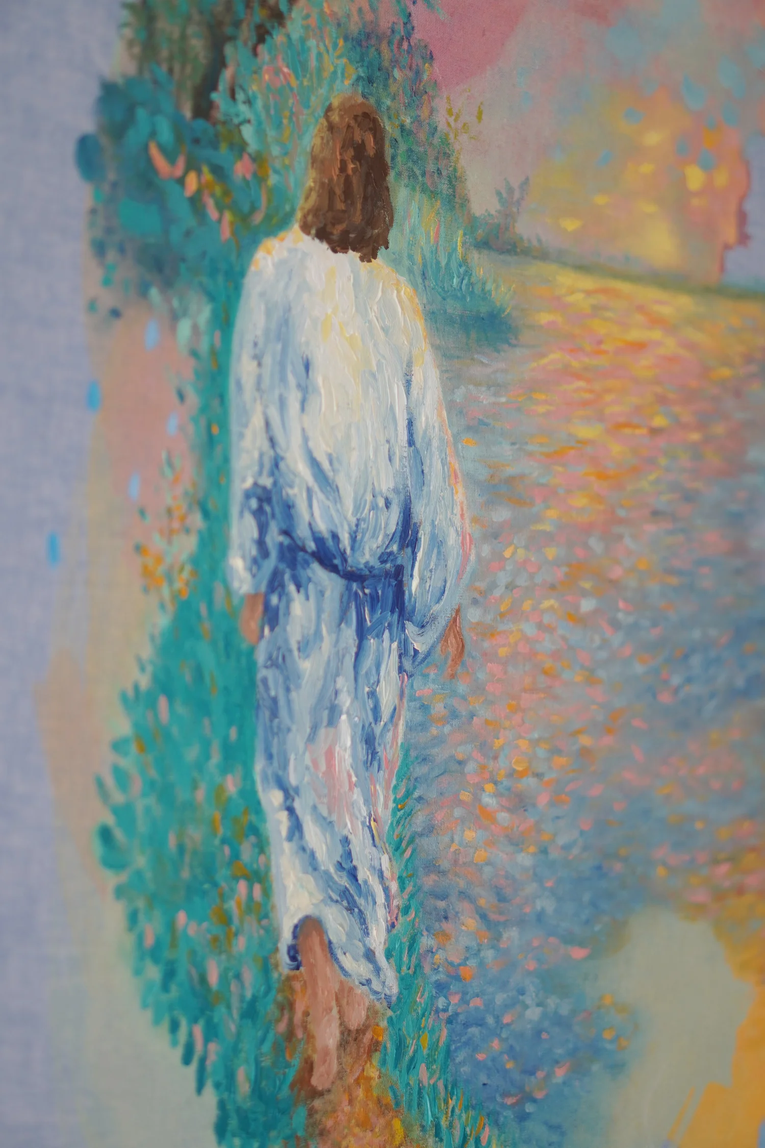 Zu stillen Wassern, Jesus am Wasser, Detailaufnahme