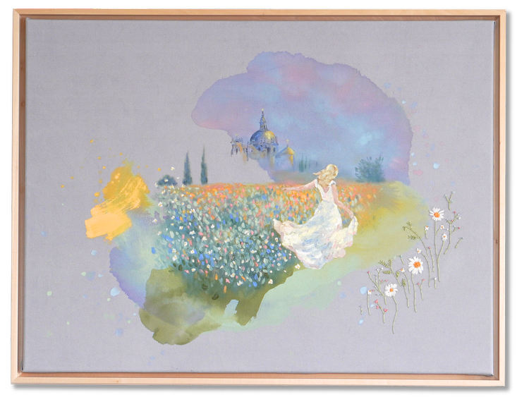 Güte und Barmherzigkeit werden mir folgen mein Leben lang, christliches Kunstwerk von Natalie Ingerle
