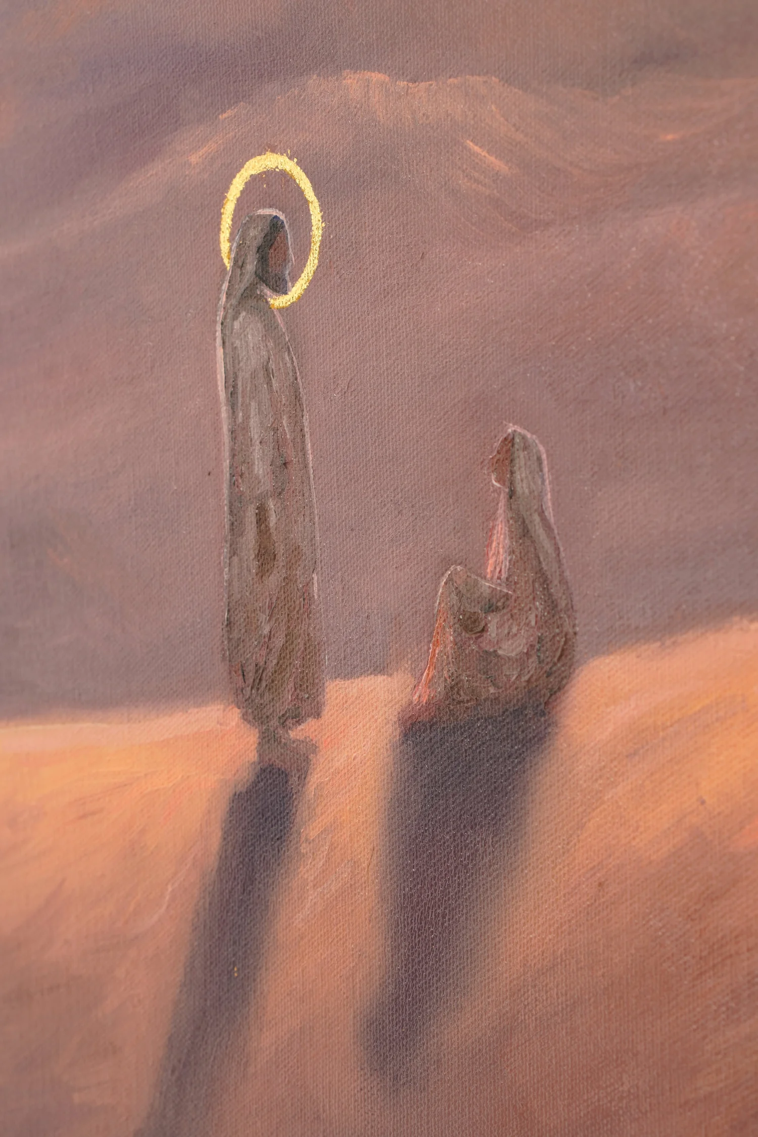 Midbar, Jesus und die Figur in der Wüste, Detailaufnahme