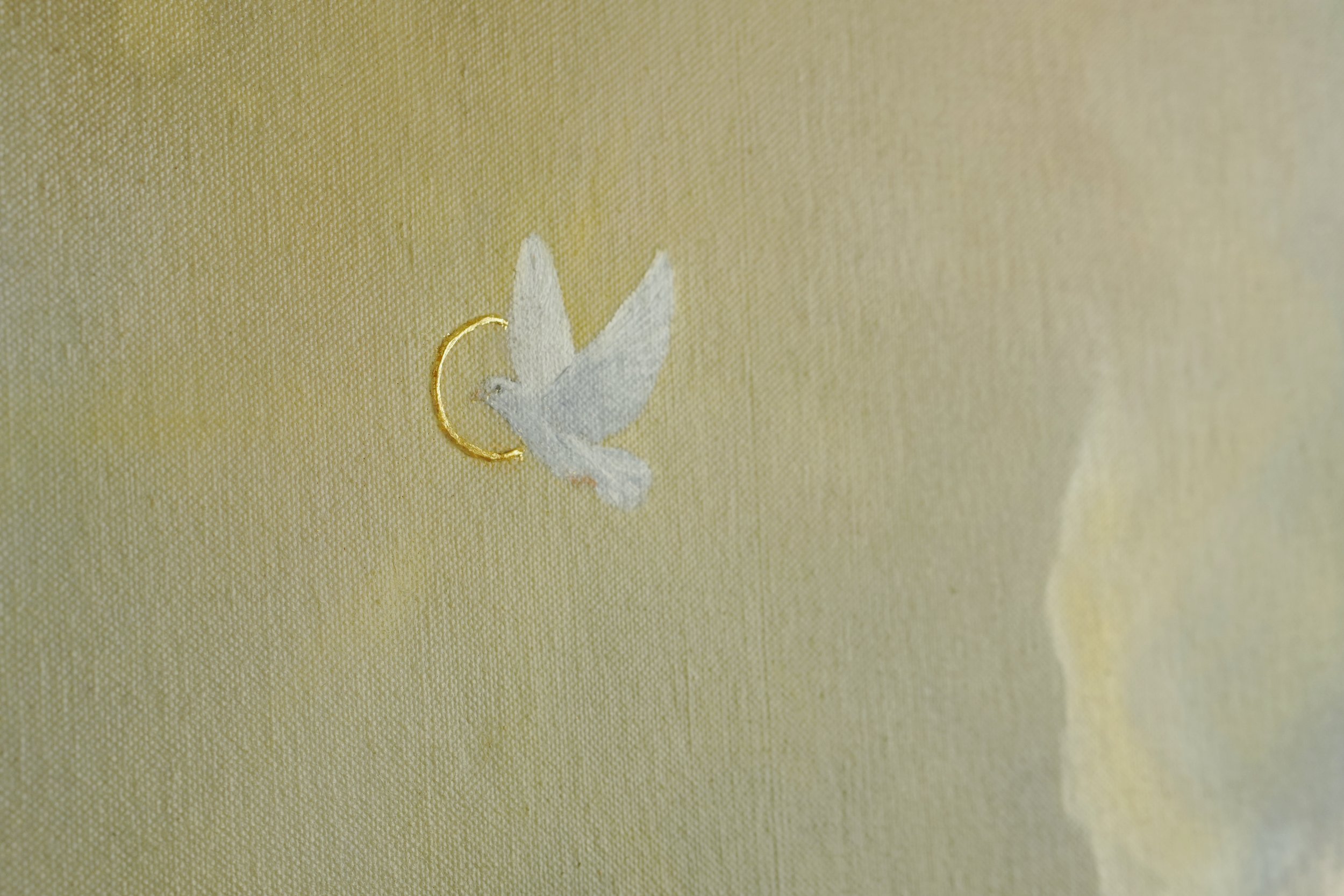 Fußspuren im Sand, christliches Gemälde von Natalie Ingerle