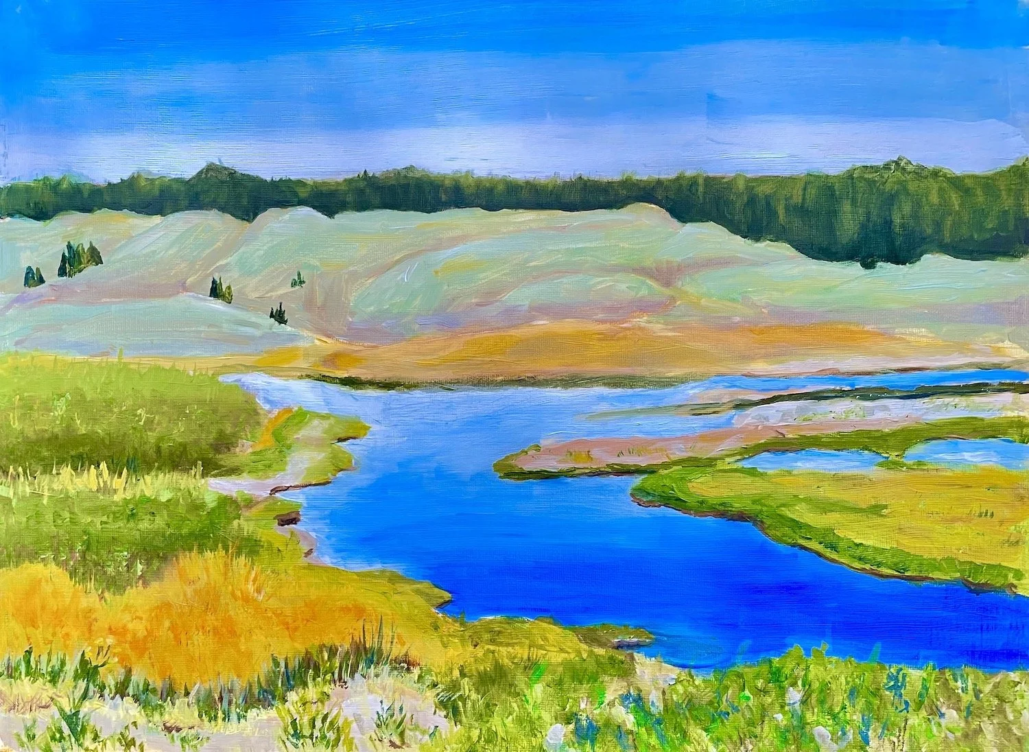 A River Runs Through It Oil on panel 16 x 12 inches $350