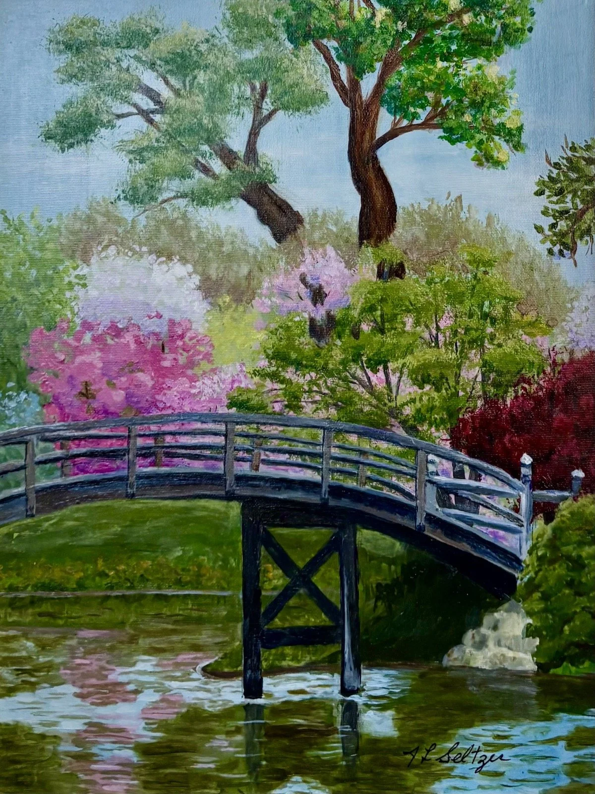Bridge in Japanese Garden
12 x 16 inches
Oil on panel
SOLD