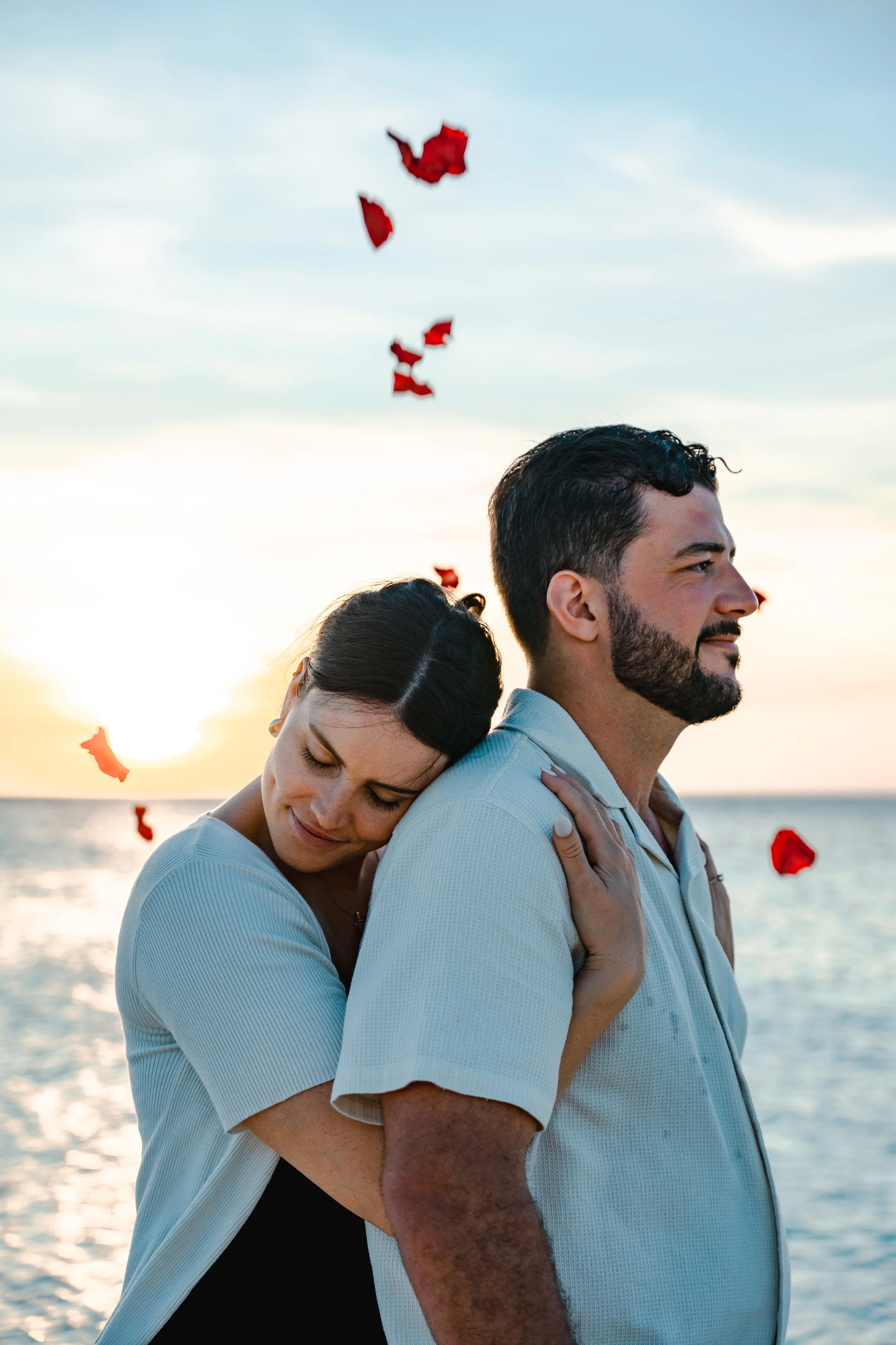 Picnic aruba engagement proposal photographer eagle beach