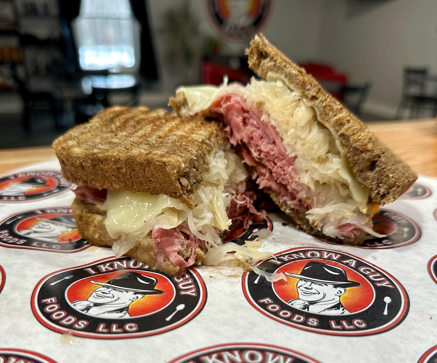 Check out our March special, a Corned Beef Reuben, piled high with sauerkraut, swiss cheese, thousands island served on a toasted marbled rye!!!