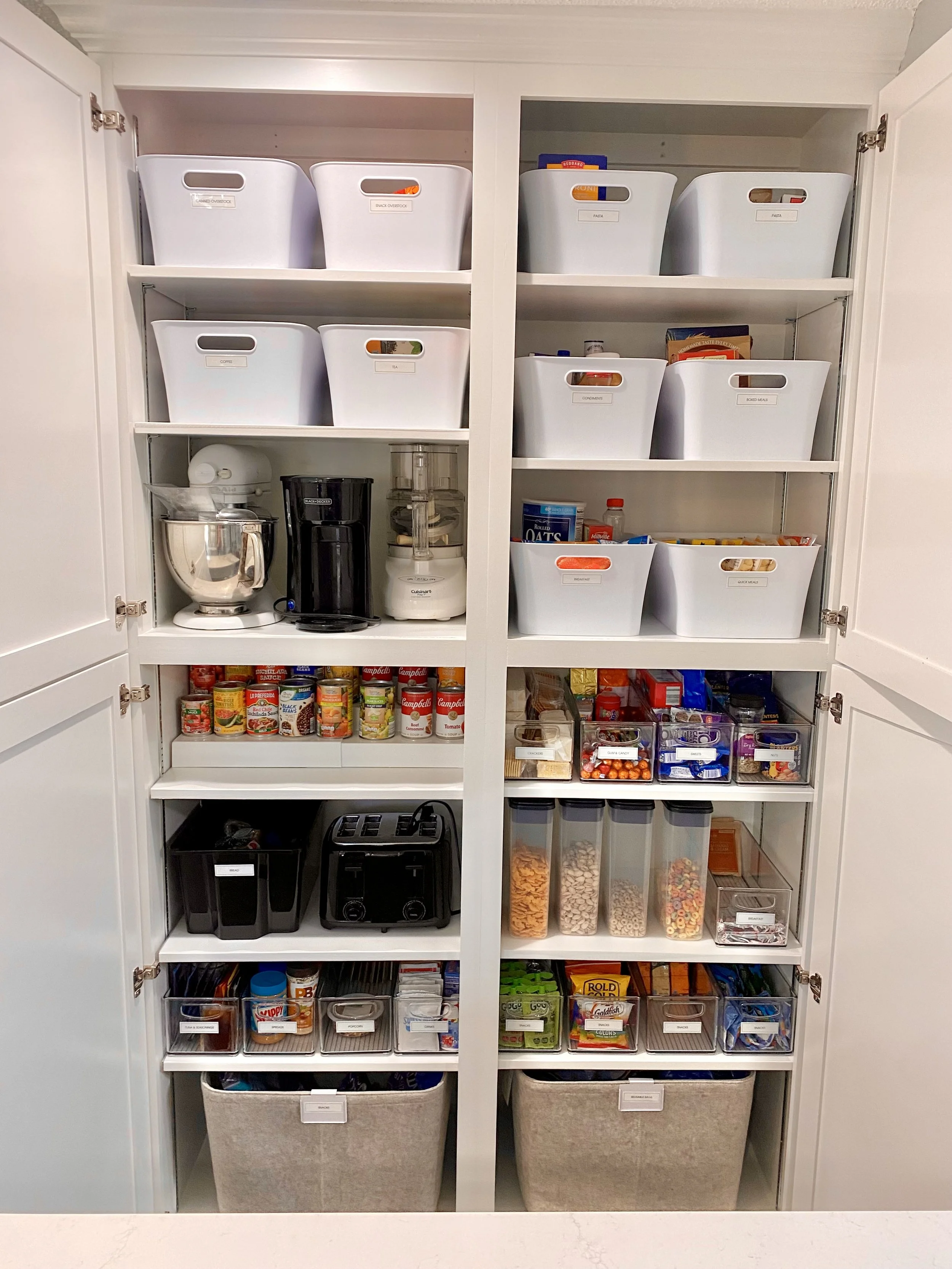 home kitchen reach-in pantry