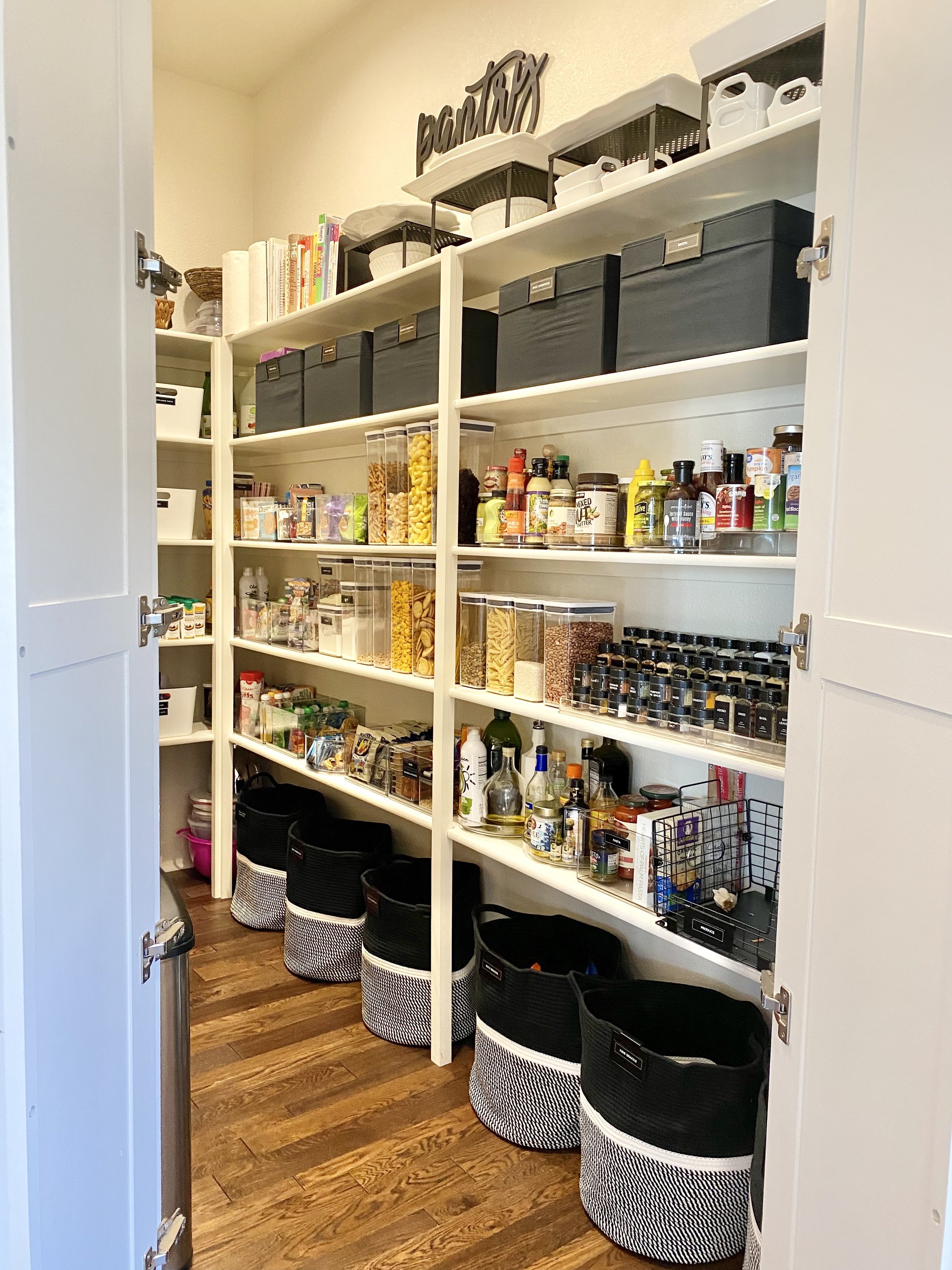 home kitchen walk in pantry organization