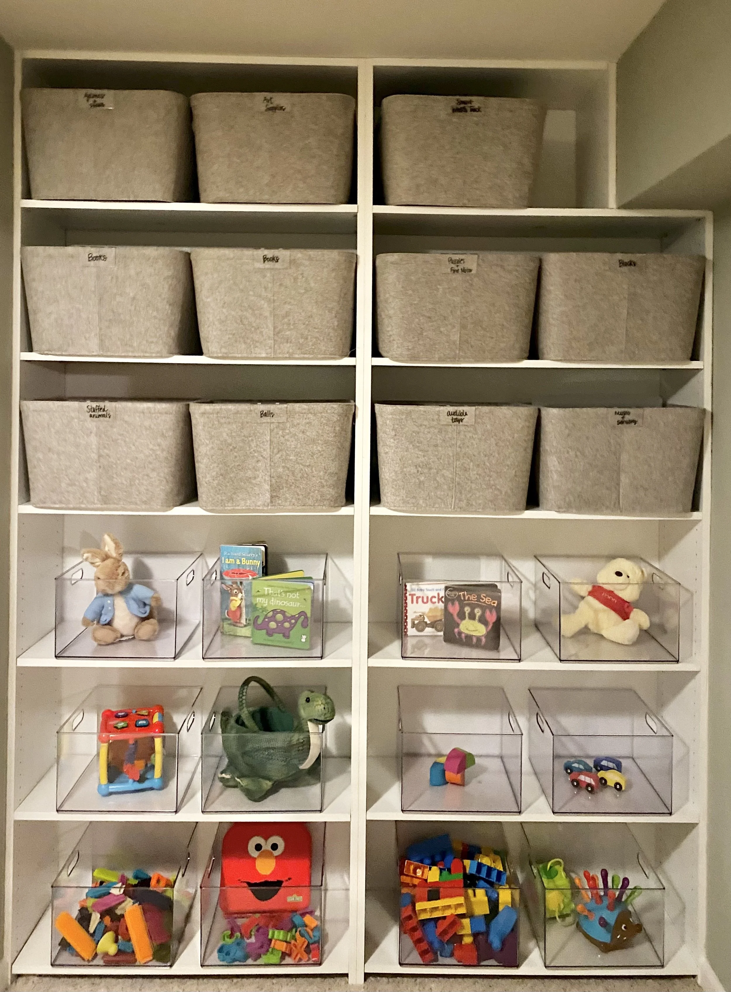kids family home montessori playroom organization