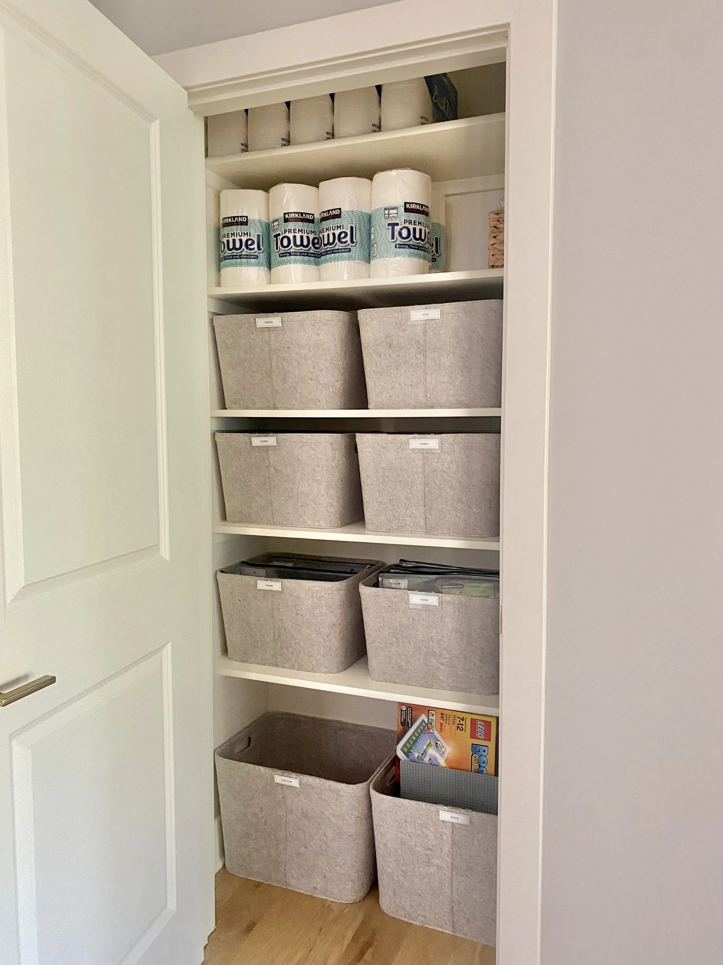 linen toiletries closet