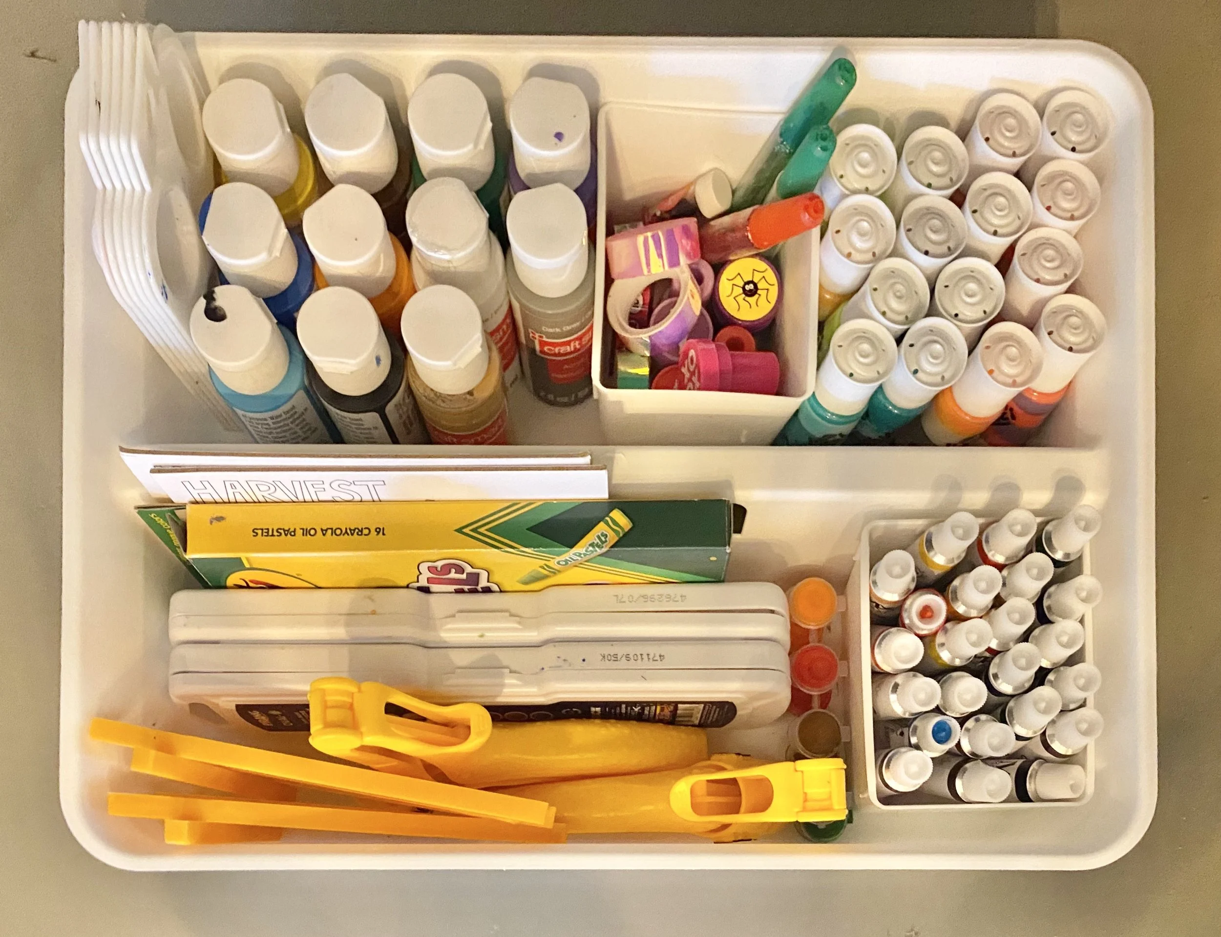 kids family home art organization