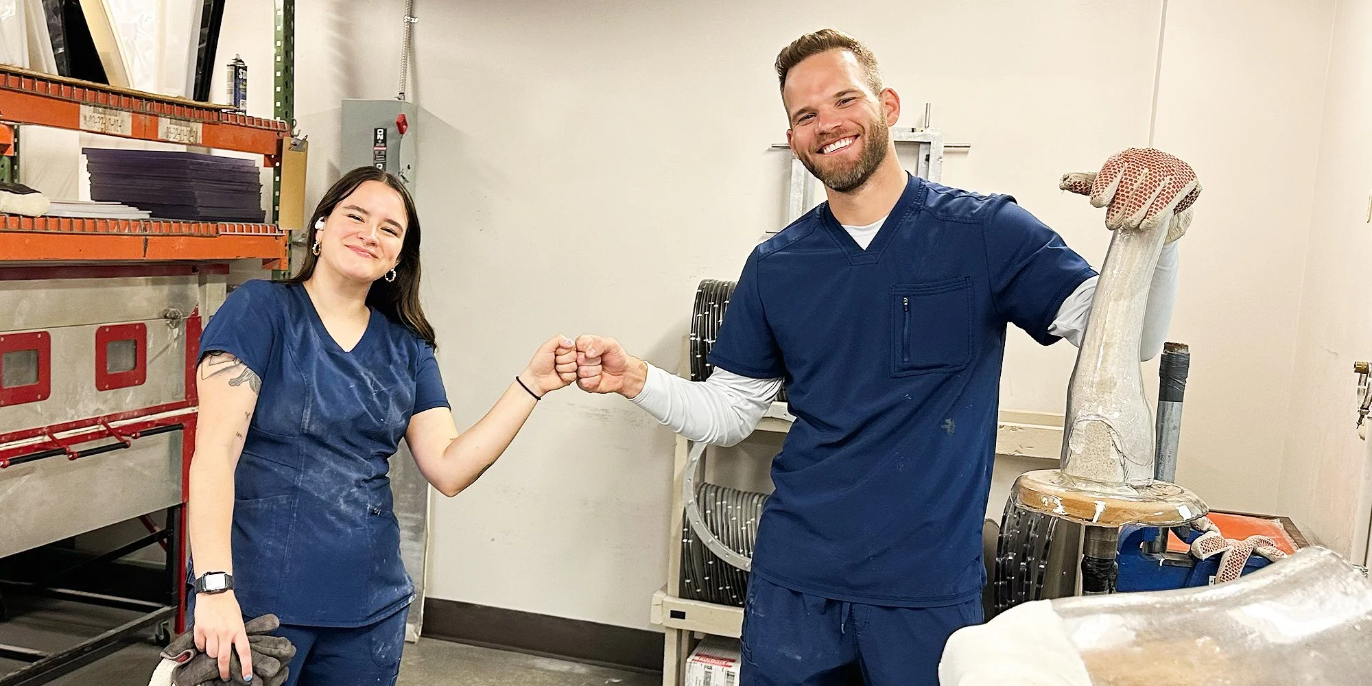 Residency and CPO fist bumping.
