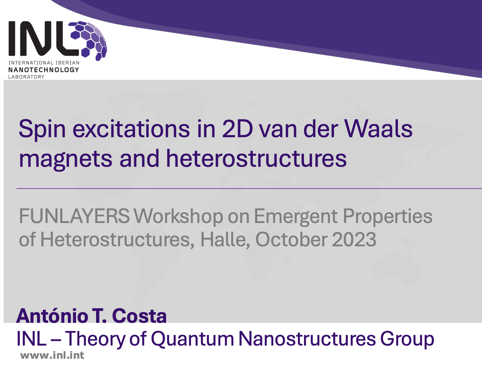Spin excitations in 2D van der Waals magnetsand heterostructures
