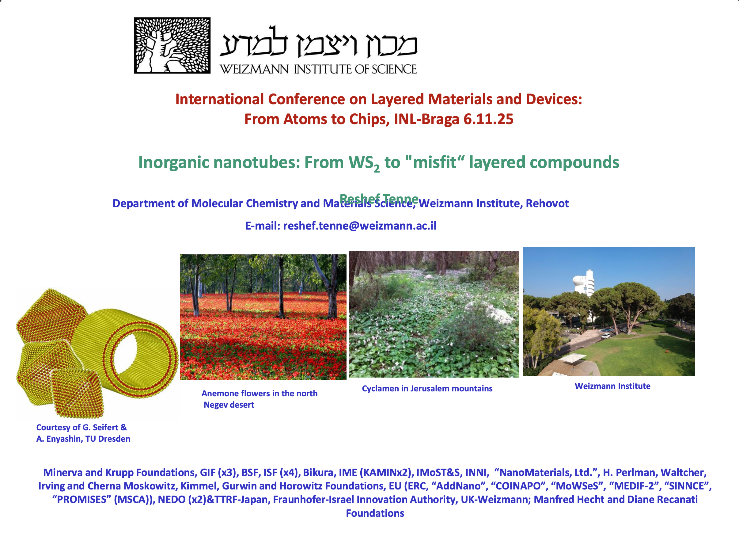 Inorganic nanotubes: From WS2 to "misfit“ layered compounds