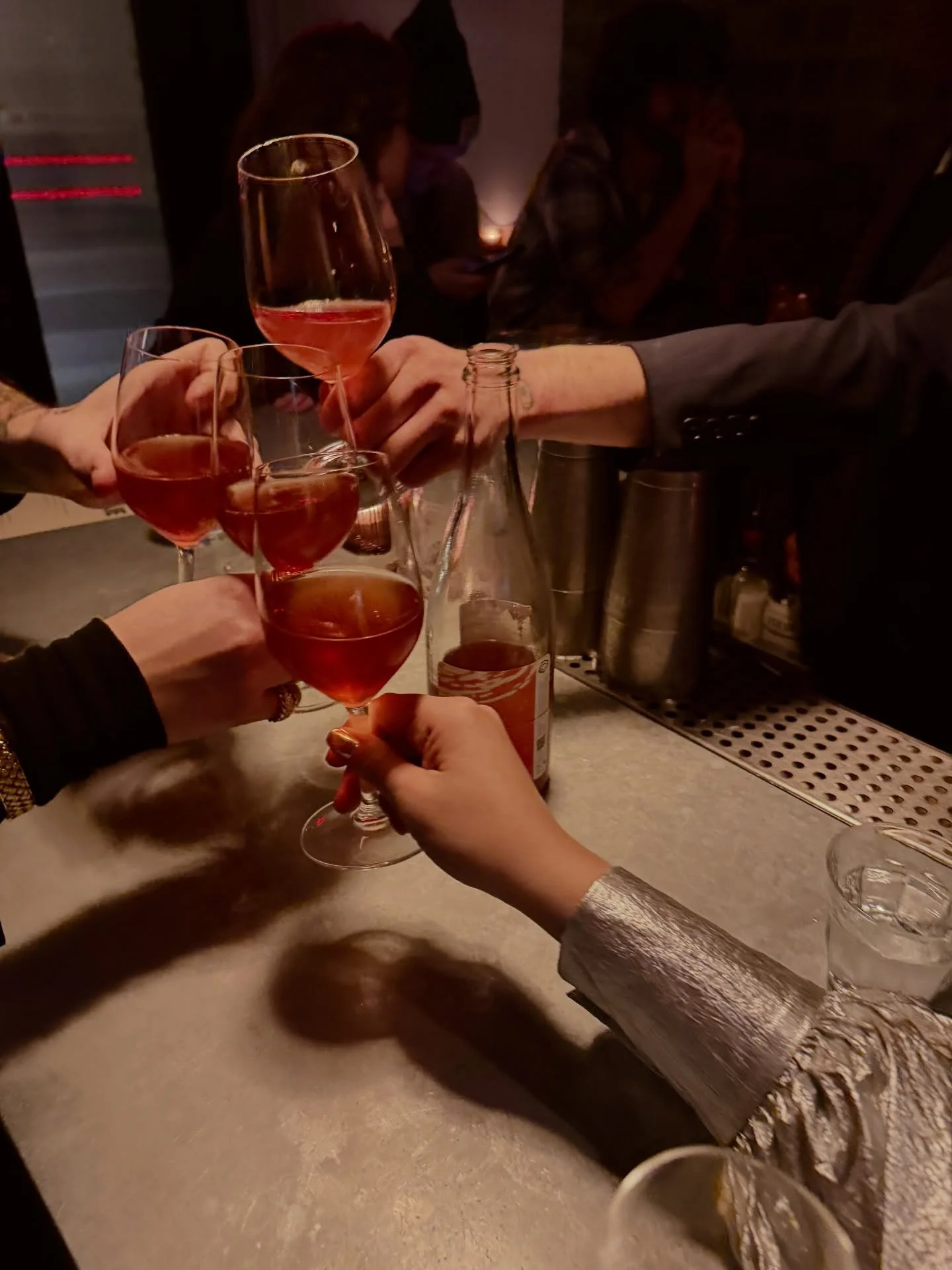 post-holiday catch up at the bar. 

back at it today @ 4p.