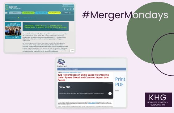 #MergerMondays:  Nonprofits Helping Nonprofits
